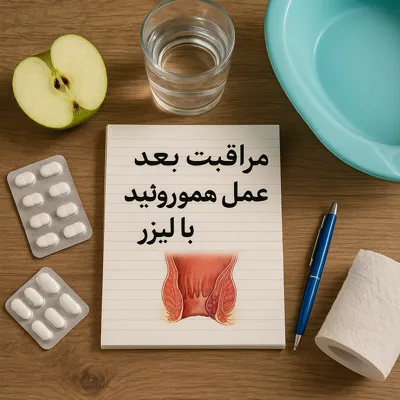مراقبت بعد از عمل هموروئید با لیزر