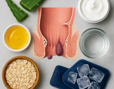 درمان خانگی بواسیر خارجی با یخ و آلوئه‌ورا