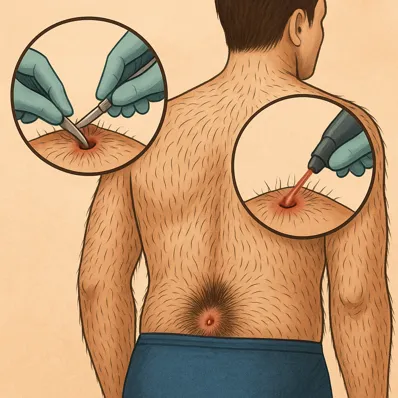 هزینه لیزر کیست مویی