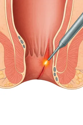 درمان شقاق مقعد با لیزر بهصورت شماتیک و دقیق