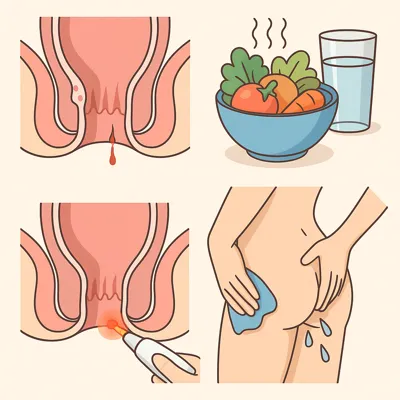 درمان تصویری شقاق مقعدی با پماد، لیزر و درمان خانگی