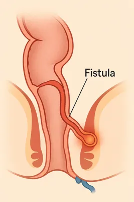 آیا فیستول واگیر دارد؟ دیاگرام پزشکی فیستول مقعدی و ارتباط آن با آبسه چرکی