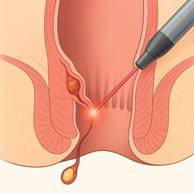 بازسازی بافت در فیستول مقعدی با لیزر
