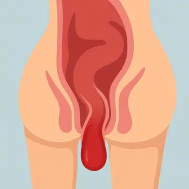 برآمدگی مقعد در پرولاپس رکتوم