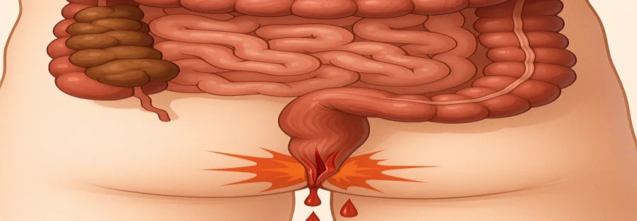 زخم مقعدی در اثر یبوست و درمان علمی آن