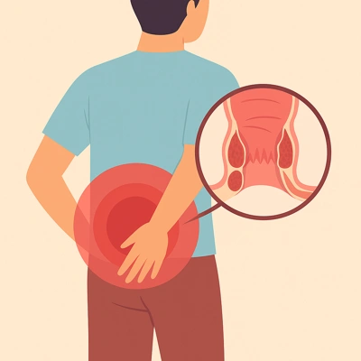 نشستن دردناک با احساس سوزش و التهاب در ناحیه نشیمنگاه