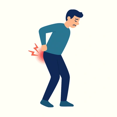 درد شدید و التهاب ناحیه نشیمنگاه هنگام حرکت و ایستادن