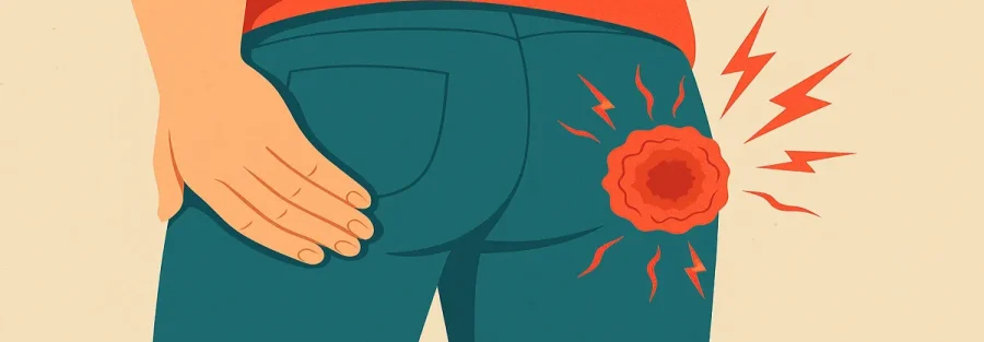 خارش مقعد و التهاب اطراف نشیمنگاه به همراه سوزش و تحریک پوستی