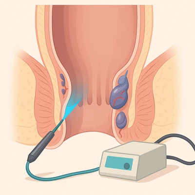 عمل لیزر هموروئید با دستگاه پیشرفته و درمان بواسیر بدون درد