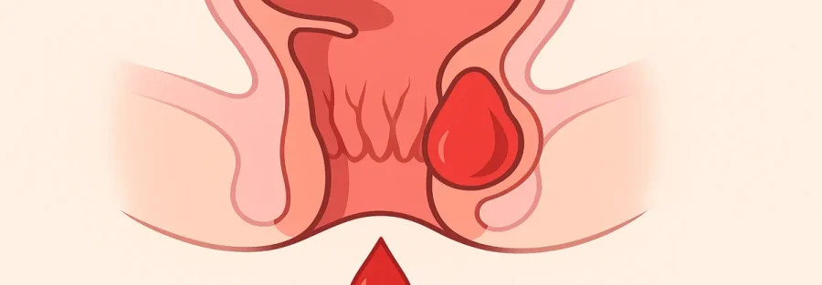 سوزش مقعدی و خونریزی و نشانه‌های التهاب رکتوم