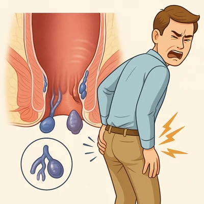 نشانههای هموروئید و درد مقعد در مردان