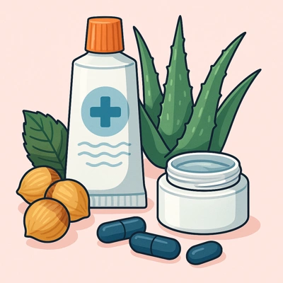 پماد و داروی گیاهی بواسیر با آلوئهورا و فندق افسونگر