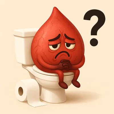 شکل خلاقانه التهاب رگ مقعدی با درد و نشستن روی توالت