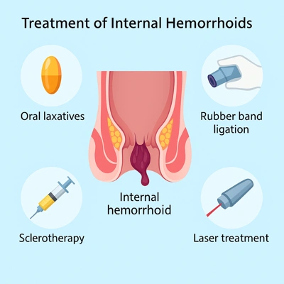 روشهای درمان هموروئید داخلی با لیزر، دارو و اسکلروتراپی