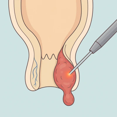 درمان سریع بواسیر بیرون‌زده با لیزر بدون خونریزی