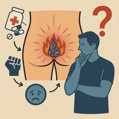 تأثیر عفونت و آبسه مقعدی بر عوارض بواسیر در مردان