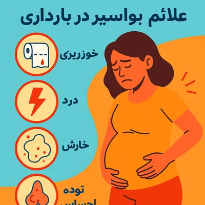 فشار جنین بر روده و افزایش احتمال یبوست بارداری