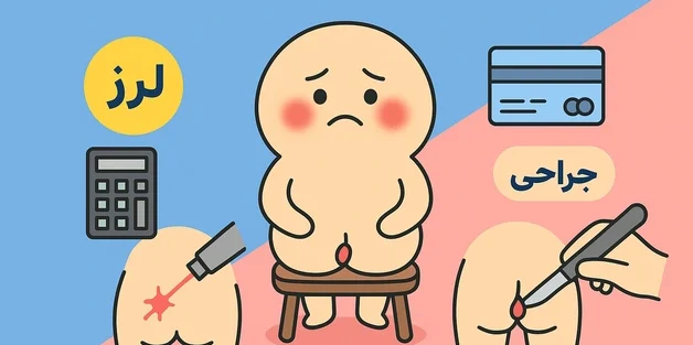 هزینه لیزر گوشت اضافه مقعدی