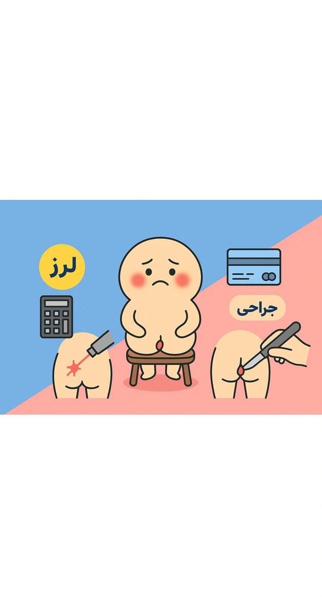 هزینه لیزر گوشت اضافه مقعدی
