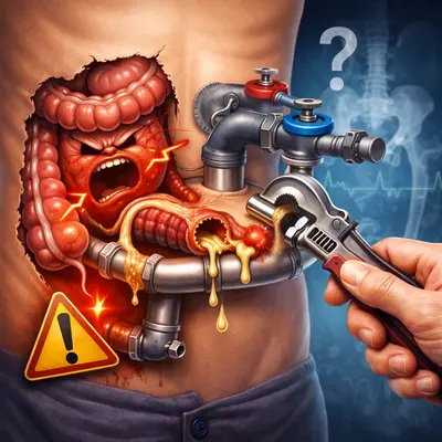 درد شدید شکمی همراه با التهاب روده و ترشح غیرطبیعی