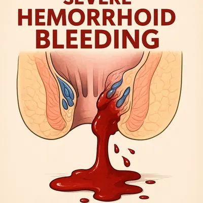 تصویر هشداردهنده از خونریزی شدید و ترومبوز بواسیر
