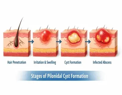 کیست مویی چگونه ایجاد می‌شود؟