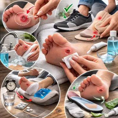 ترمیم هفته اول لیزر میخچه پا